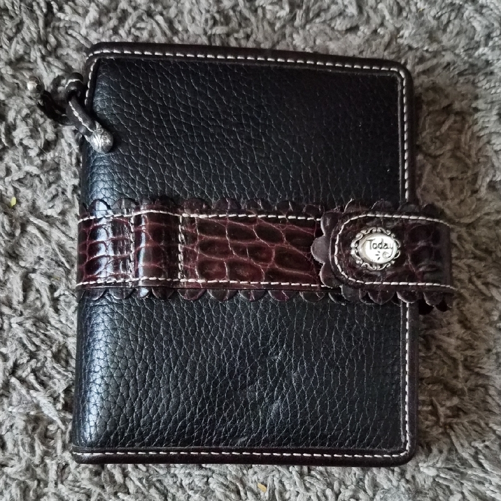 Brighton Black and Brown Leather Wallet